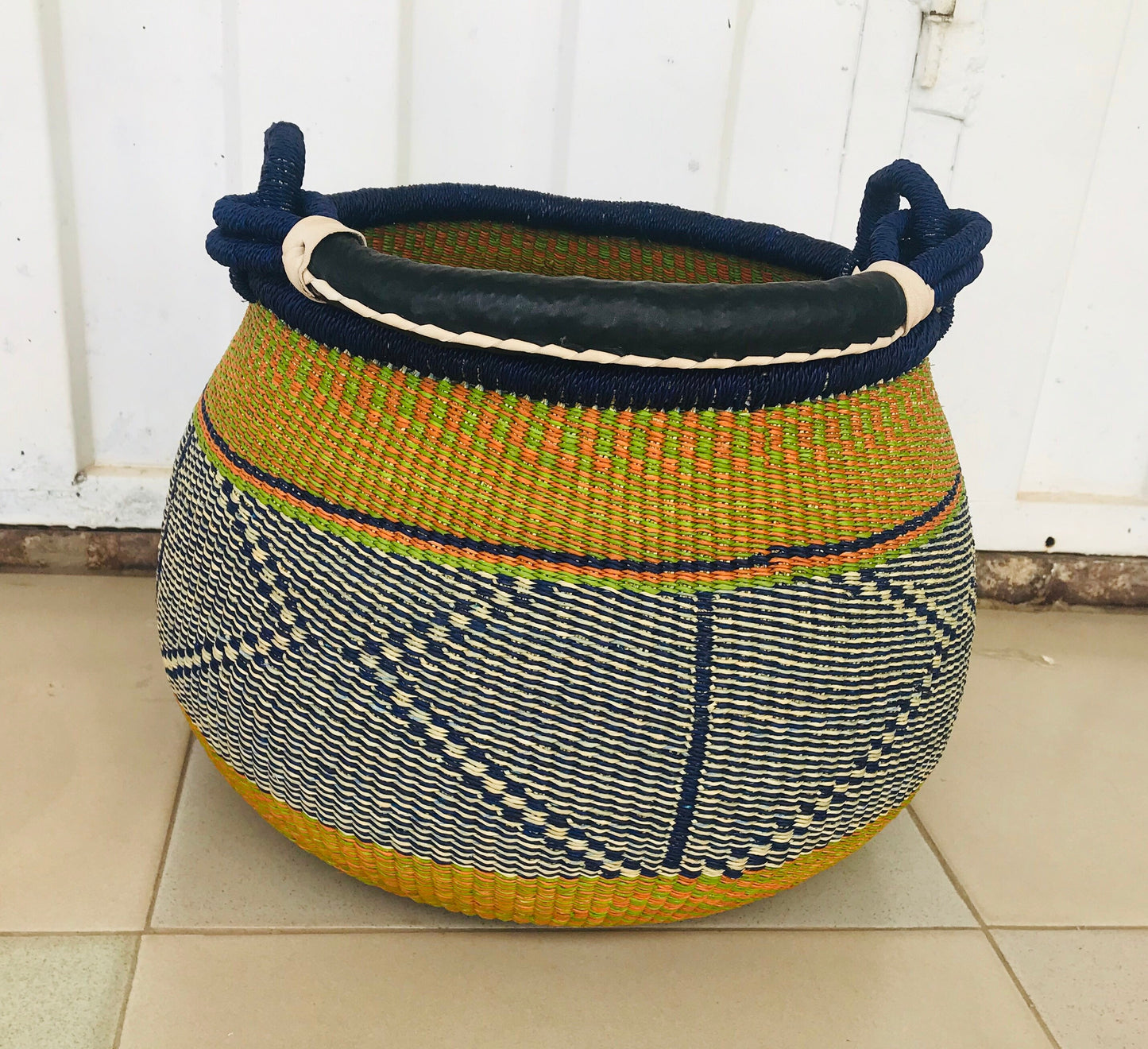 Bolga Market Basket - Pot Basket 004