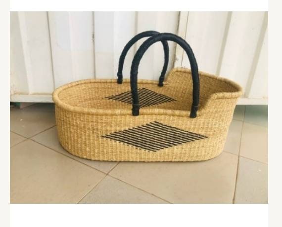 Bolga Basket, African Basket, Handmade Basket, Ghana Basket, Tote Bag, Gift for her, Personalized gift 006