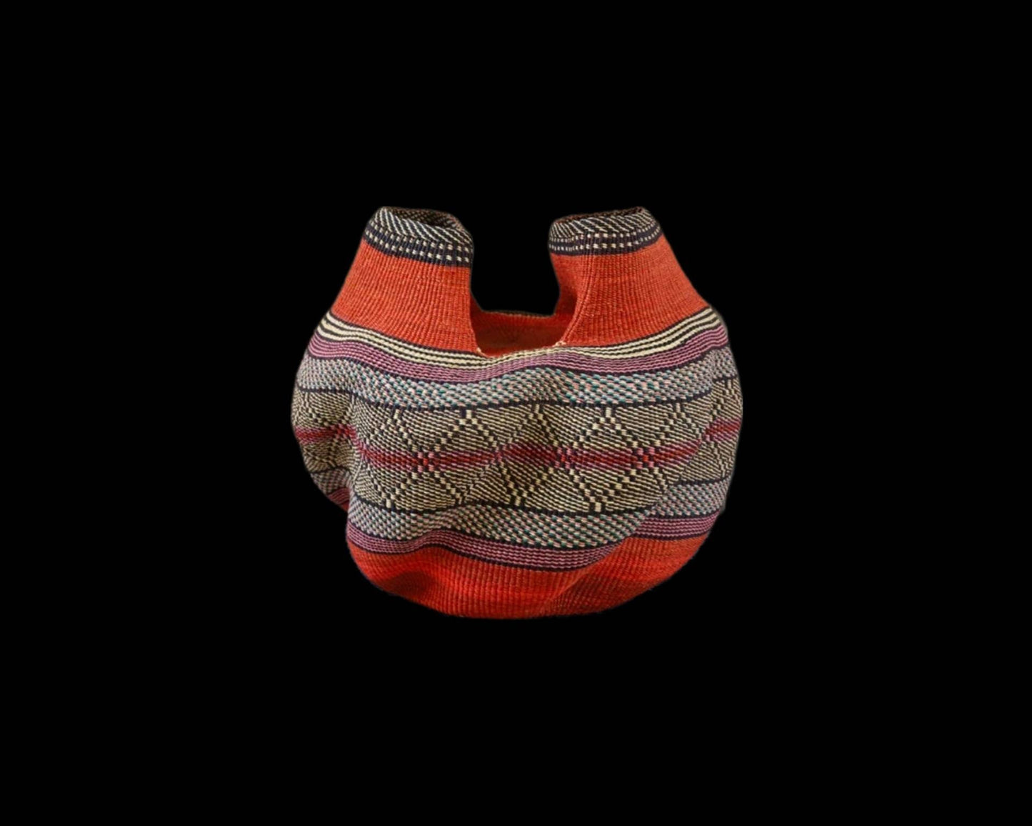 Bolga Basket, Two Heads are Better than One, Bassaba Pot Basket, Flower Pot 003