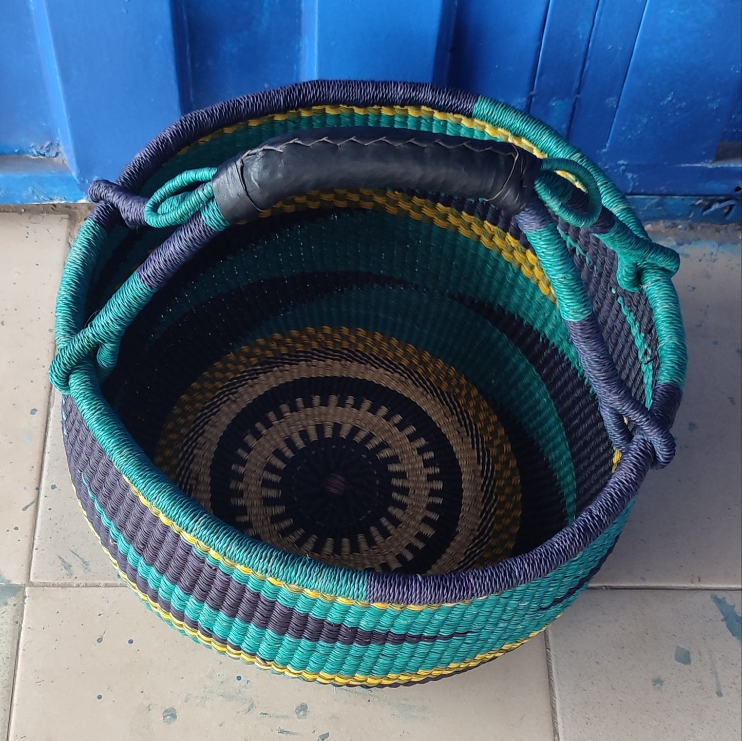 Bolga Basket, African Basket, Handmade Basket, Ghana Basket, Gift for her, Personalized gift 001