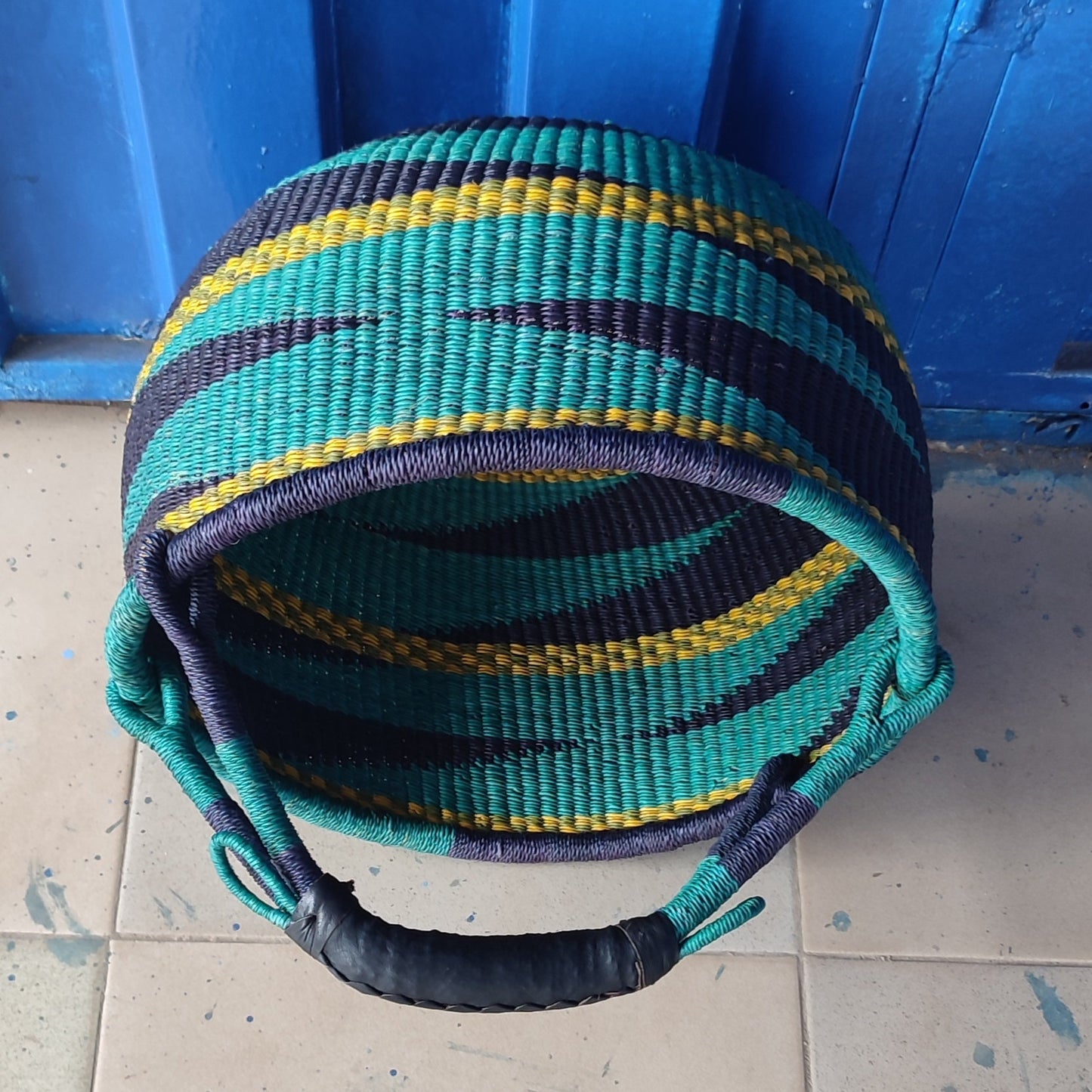 Bolga Basket, African Basket, Handmade Basket, Ghana Basket, Gift for her, Personalized gift 001