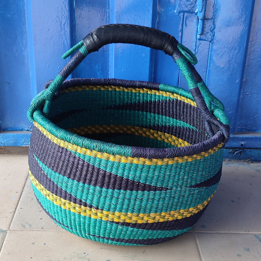 Bolga Basket, African Basket, Handmade Basket, Ghana Basket, Gift for her, Personalized gift